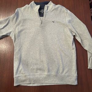 Vineyard Vines Boy’s Light Gray 3/4 Quarter Zip